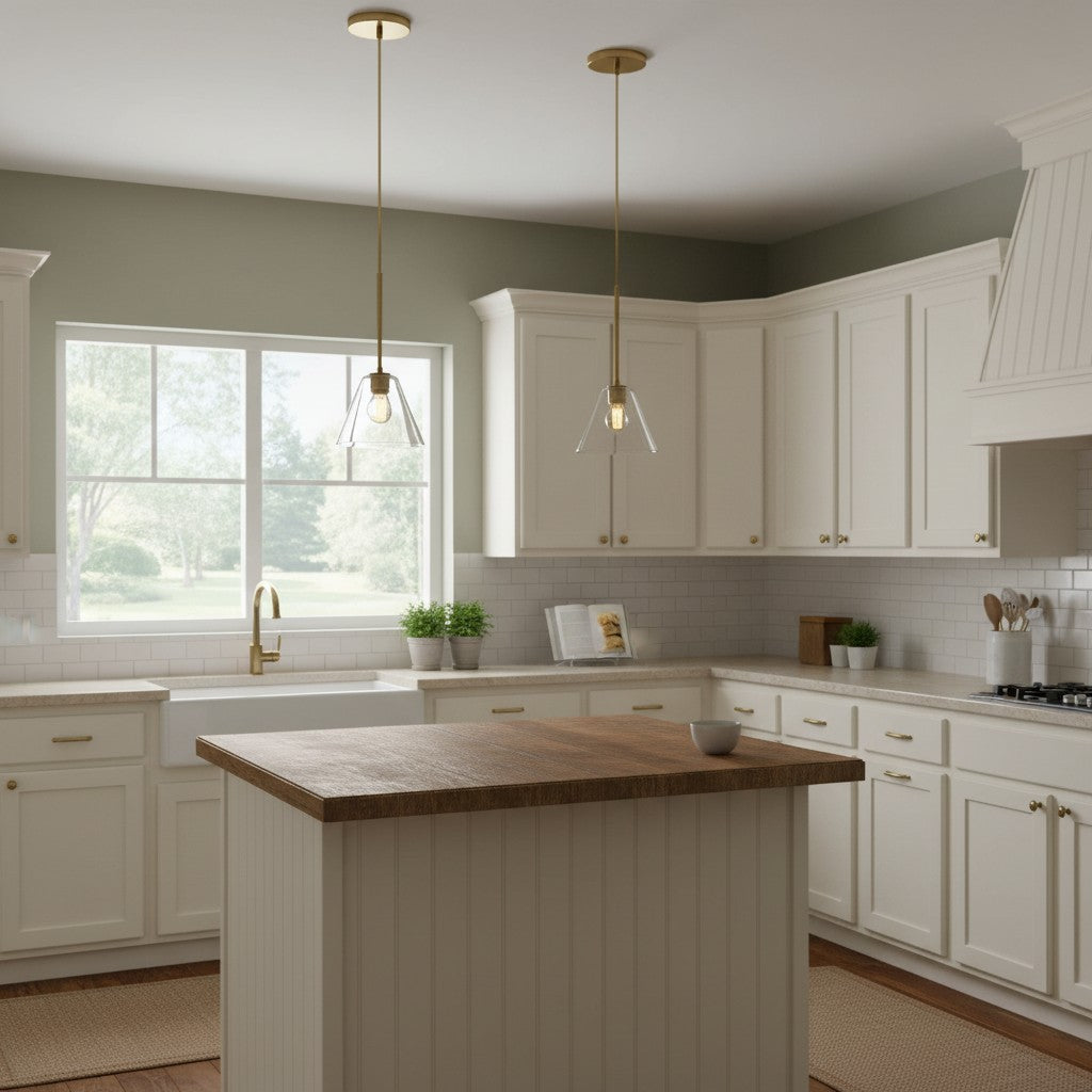 Pendant Light | Milk Glass Cone Design