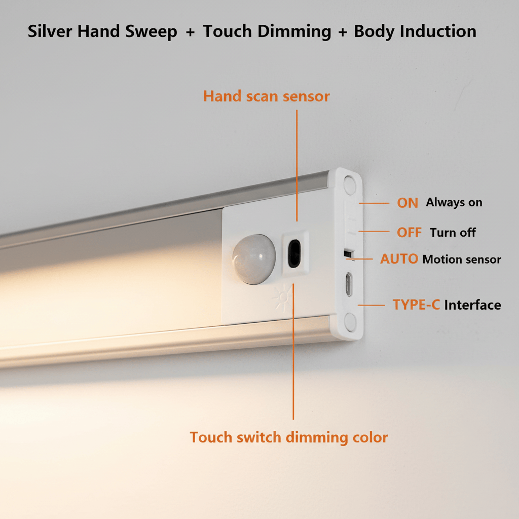 Elvora Cabinet Light | Motion Sensor LED Bar Design