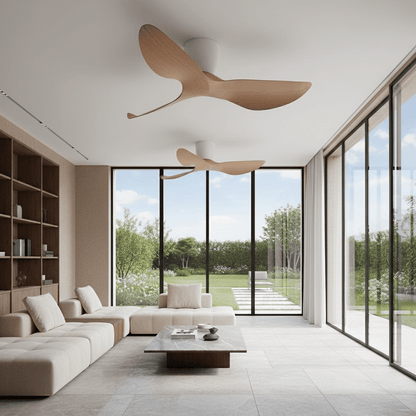 Elvora Ceiling Fan | Sculptural Wing Blade Design