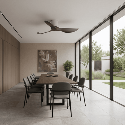 Elvora Ceiling Fan | Sculptural Wing Blade Design