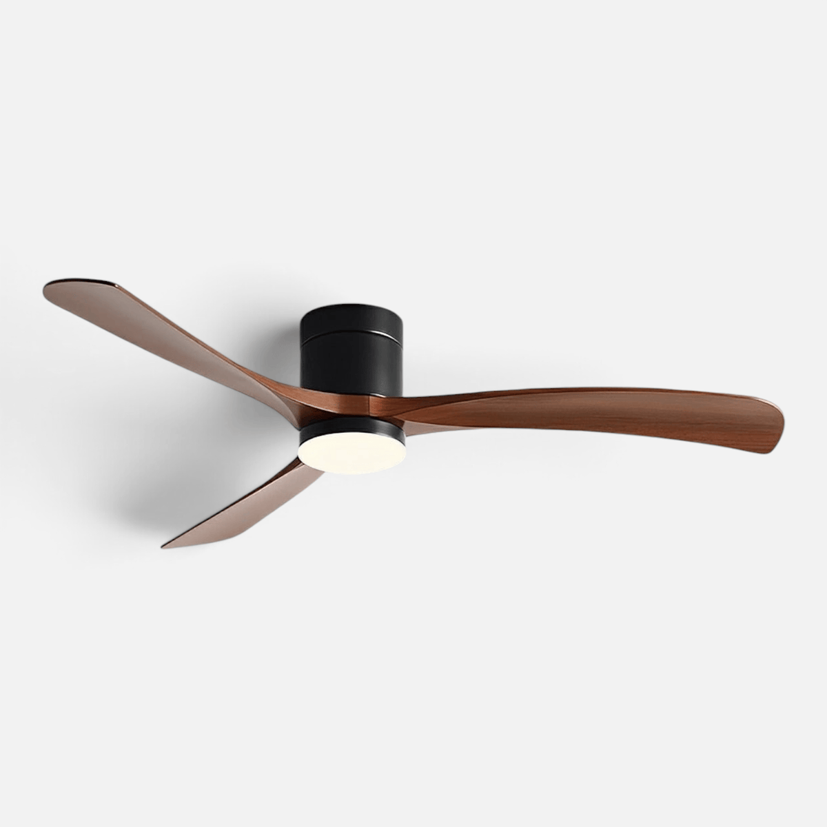Elvora Ceiling Fan | Wooden Blade LED Light Design