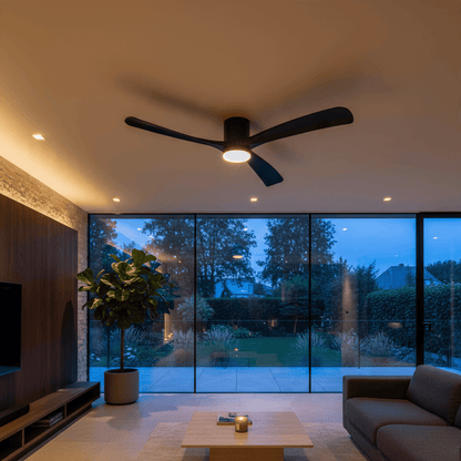 Elvora Ceiling Fan | Wooden Blade LED Light Design