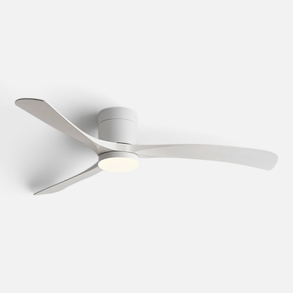 Elvora Ceiling Fan | Wooden Blade LED Light Design