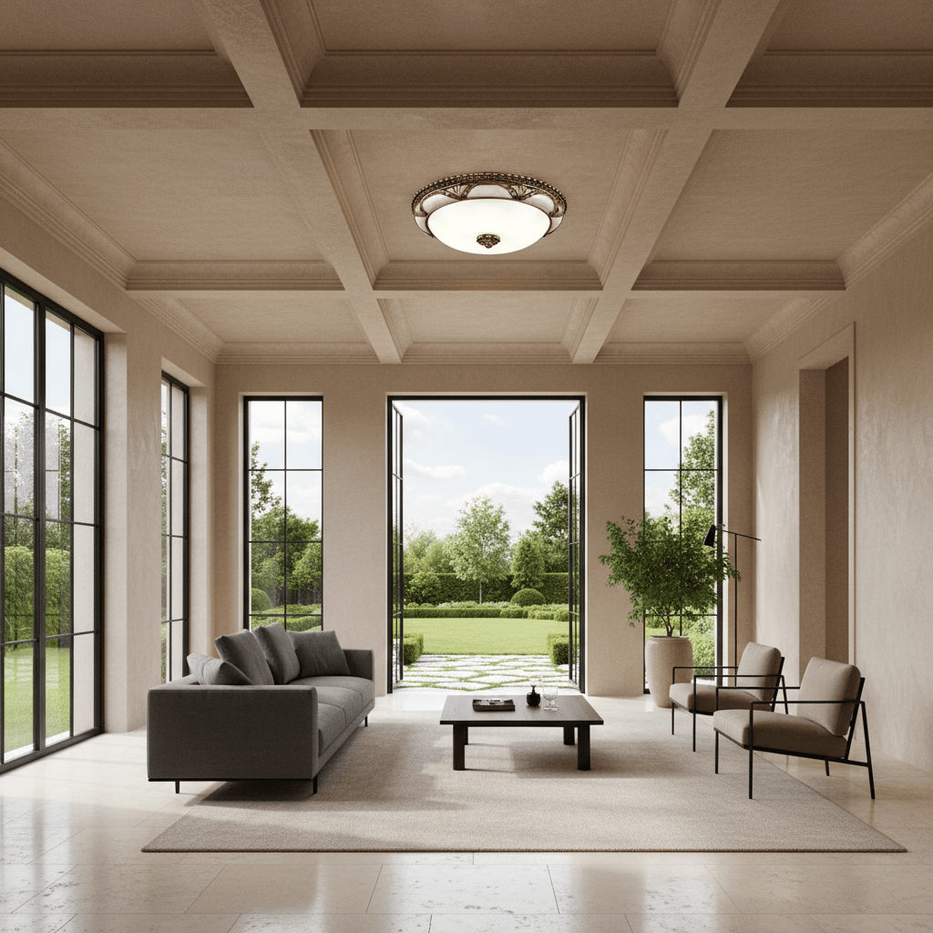 Elvora Ceiling Light | Antique Brass Dome Design