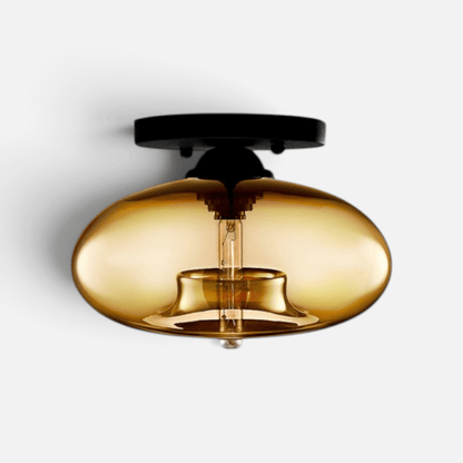 Elvora Ceiling Light | Art Deco Glass Globe Design