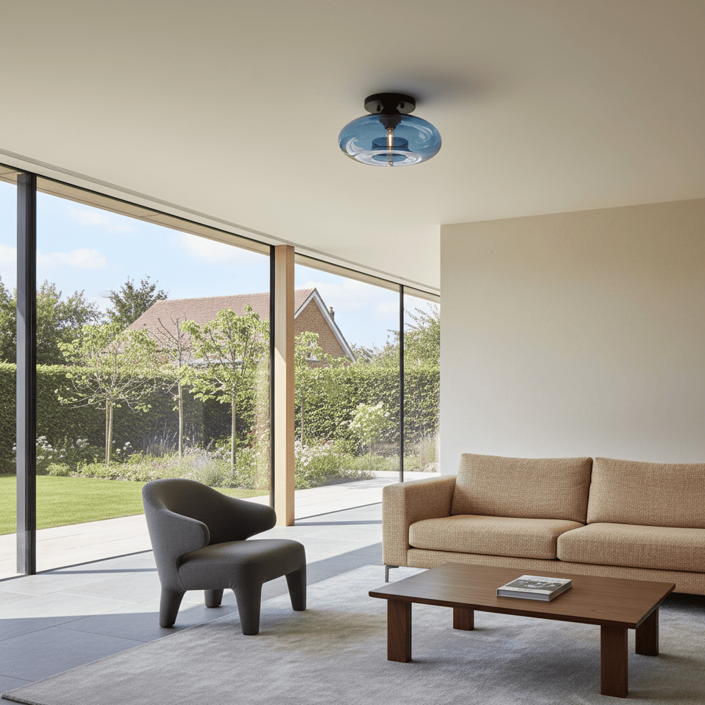 Elvora Ceiling Light | Art Deco Glass Globe Design