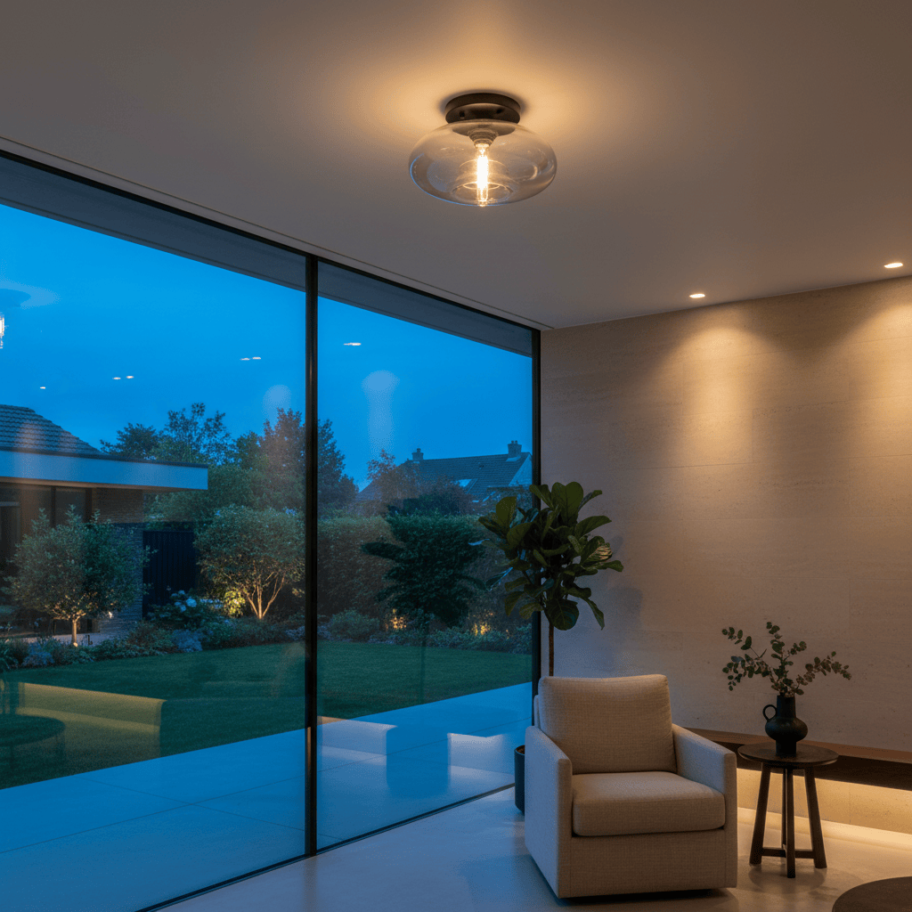 Elvora Ceiling Light | Art Deco Glass Globe Design