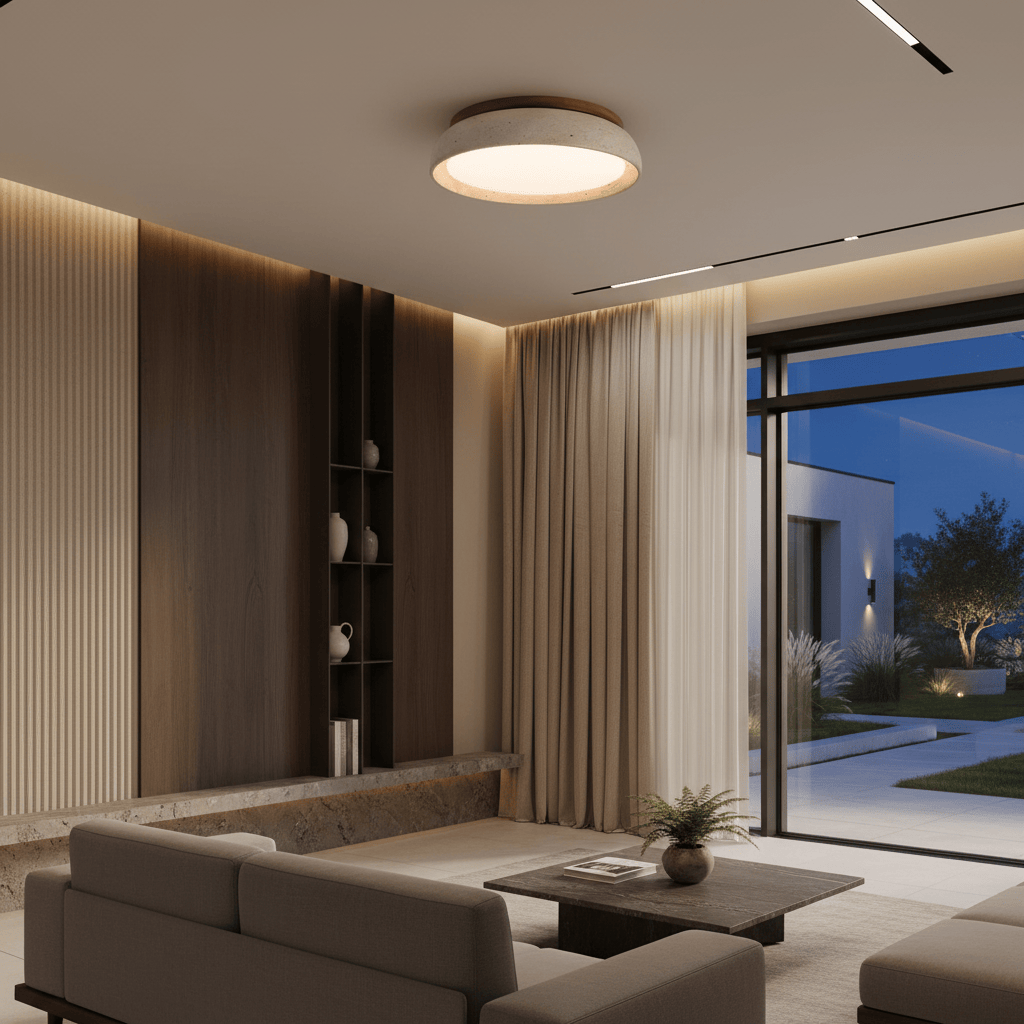 Elvora Ceiling Light | Bowl Shape Natural Design