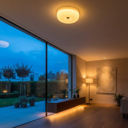 Elvora Ceiling Light | Donut Glass Dome Design