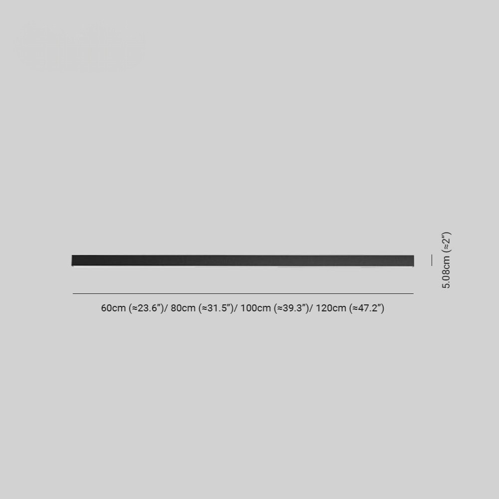 Elvora Ceiling Light | Linear Black LED Design