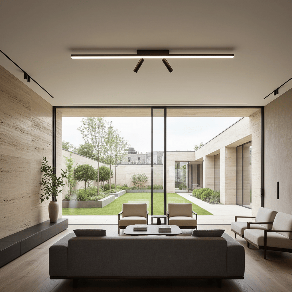 Elvora Ceiling Light | Linear LED Bar with Spotlight