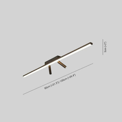 Elvora Ceiling Light | Linear LED Bar with Spotlight