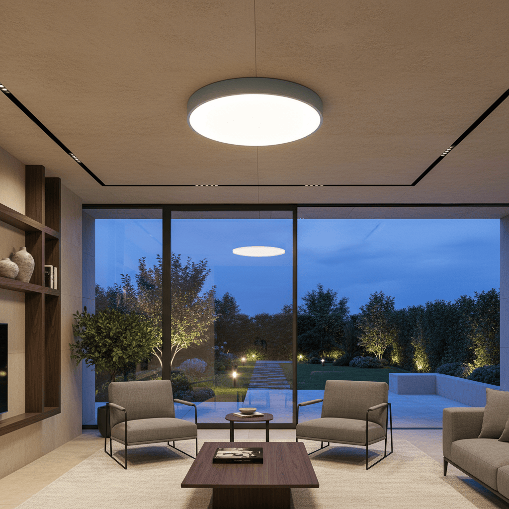Elvora Ceiling Light | Minimalist Round Flush Mount