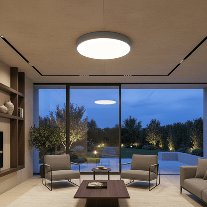 Elvora Ceiling Light | Minimalist Round Flush Mount