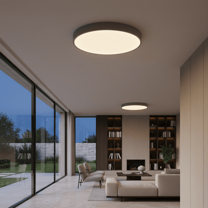 Elvora Ceiling Light | Minimalist Round Flush Mount