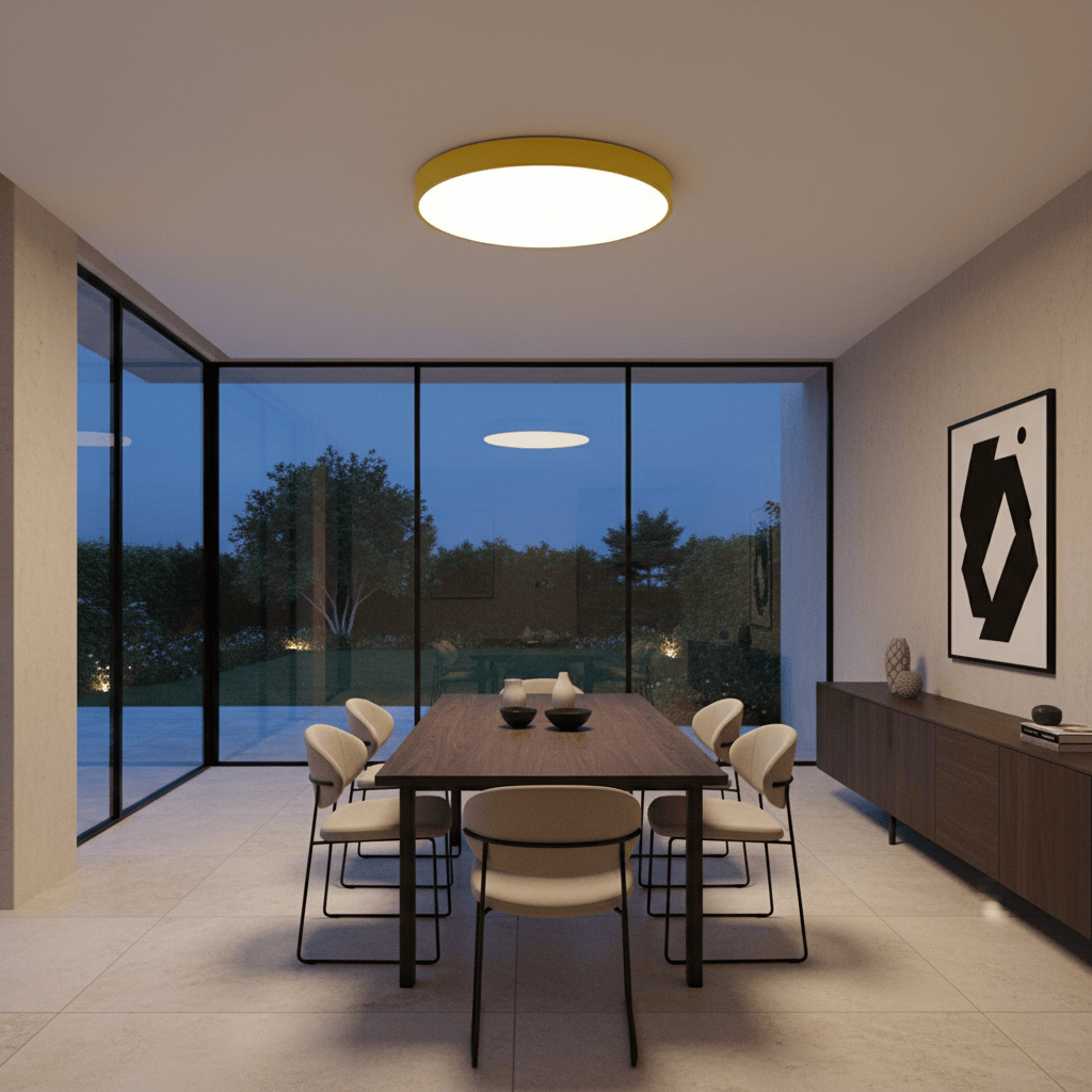 Elvora Ceiling Light | Minimalist Round Flush Mount