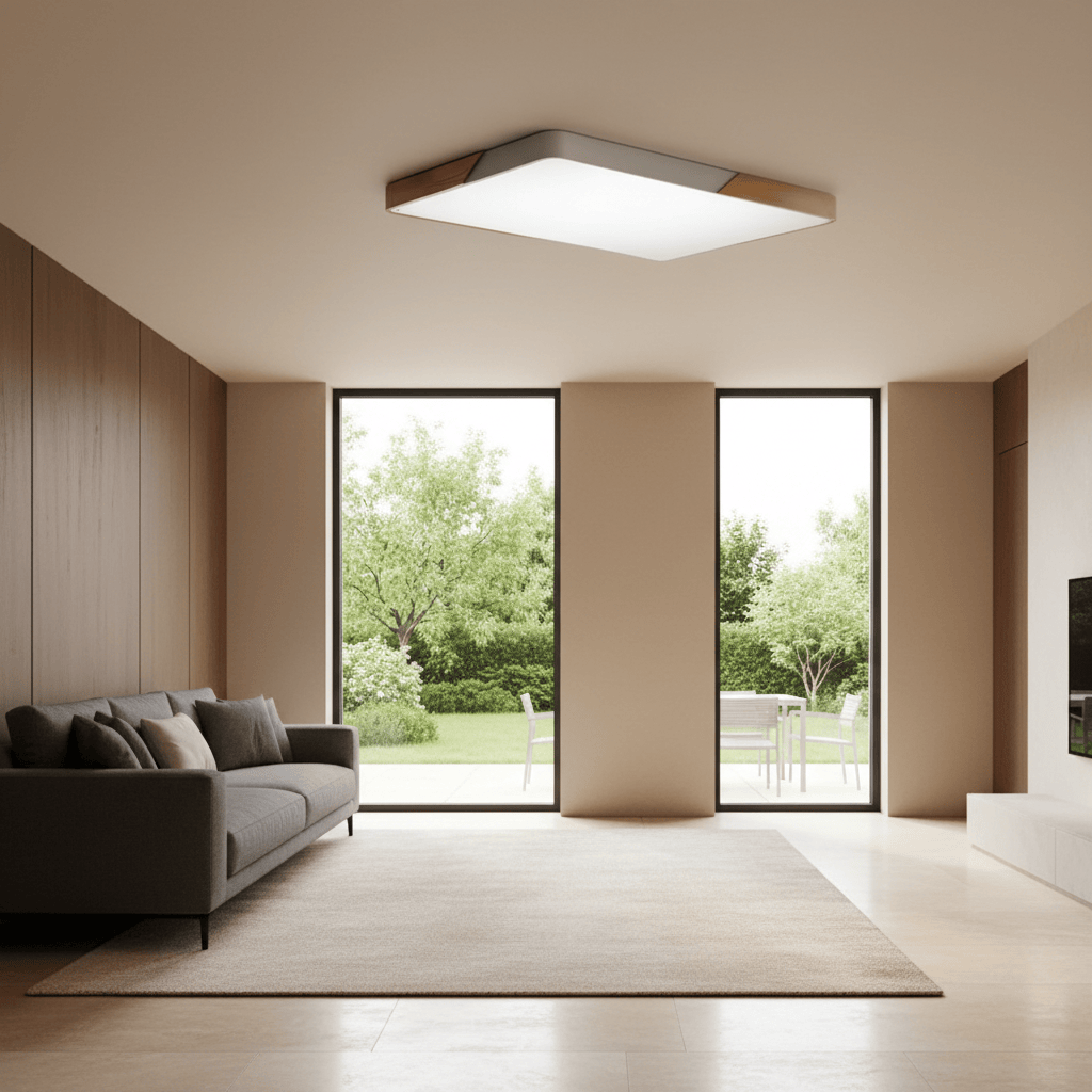 Elvora Ceiling Light | Modern Square Flush Design