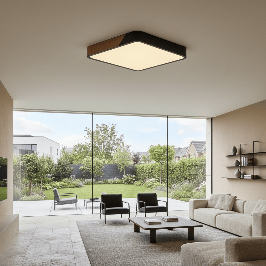 Elvora Ceiling Light | Modern Square Flush Design