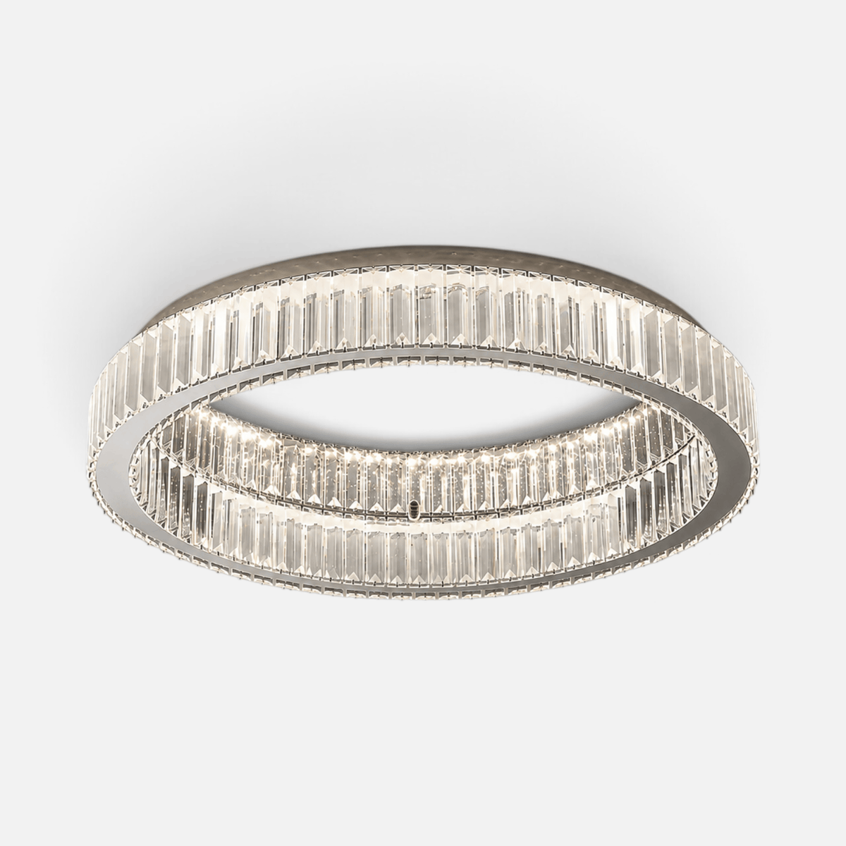 Elvora Ceiling Light | Round Crystal Ring Design