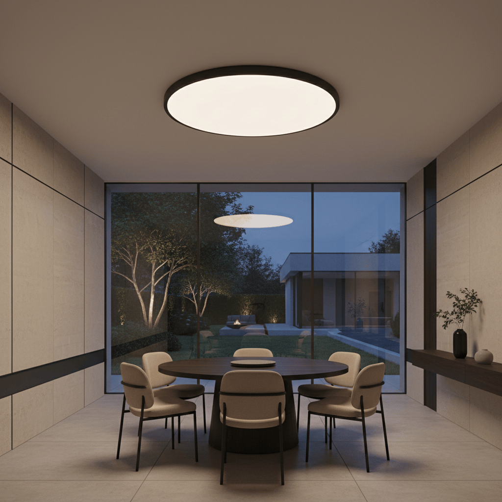 Elvora Ceiling Light | Round LED Flush Mount