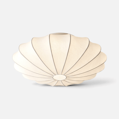 Elvora Ceiling Light | Shell Shaped Silk Flush Mount