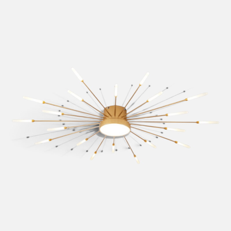 Elvora Ceiling Light | Sunburst Firework Design