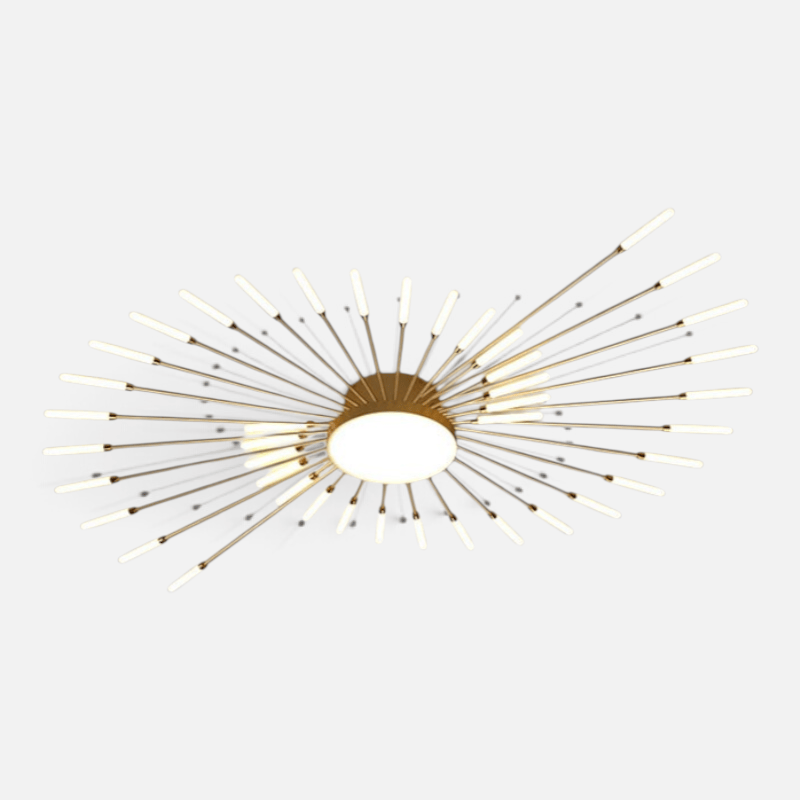 Elvora Ceiling Light | Sunburst Firework Design