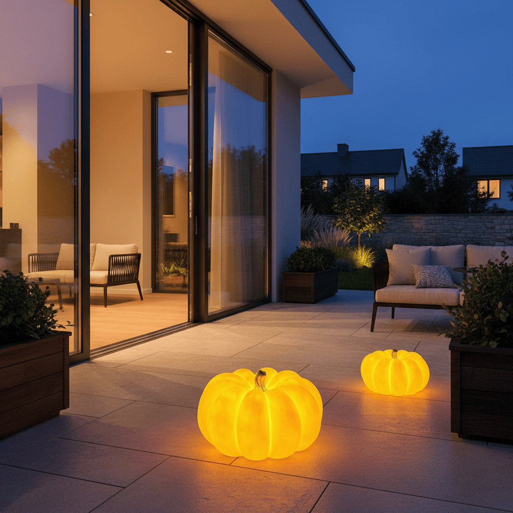 Elvora Floor Light | Halloween Glowing Pumpkin Design