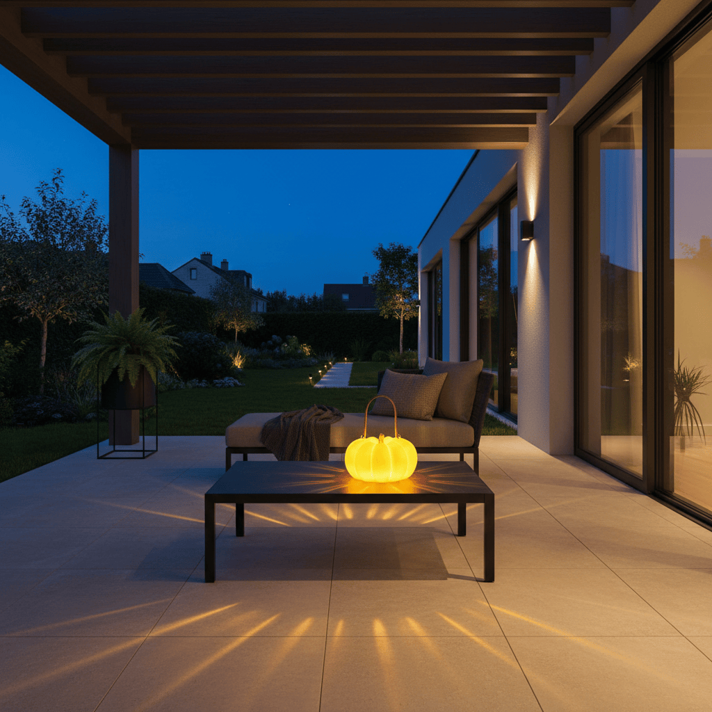 Elvora Floor Light | Halloween Glowing Pumpkin Design