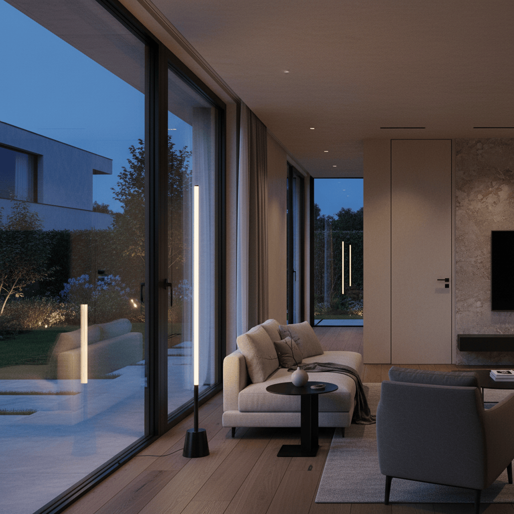Elvora Floor Light | Minimalist Vertical Strip Design