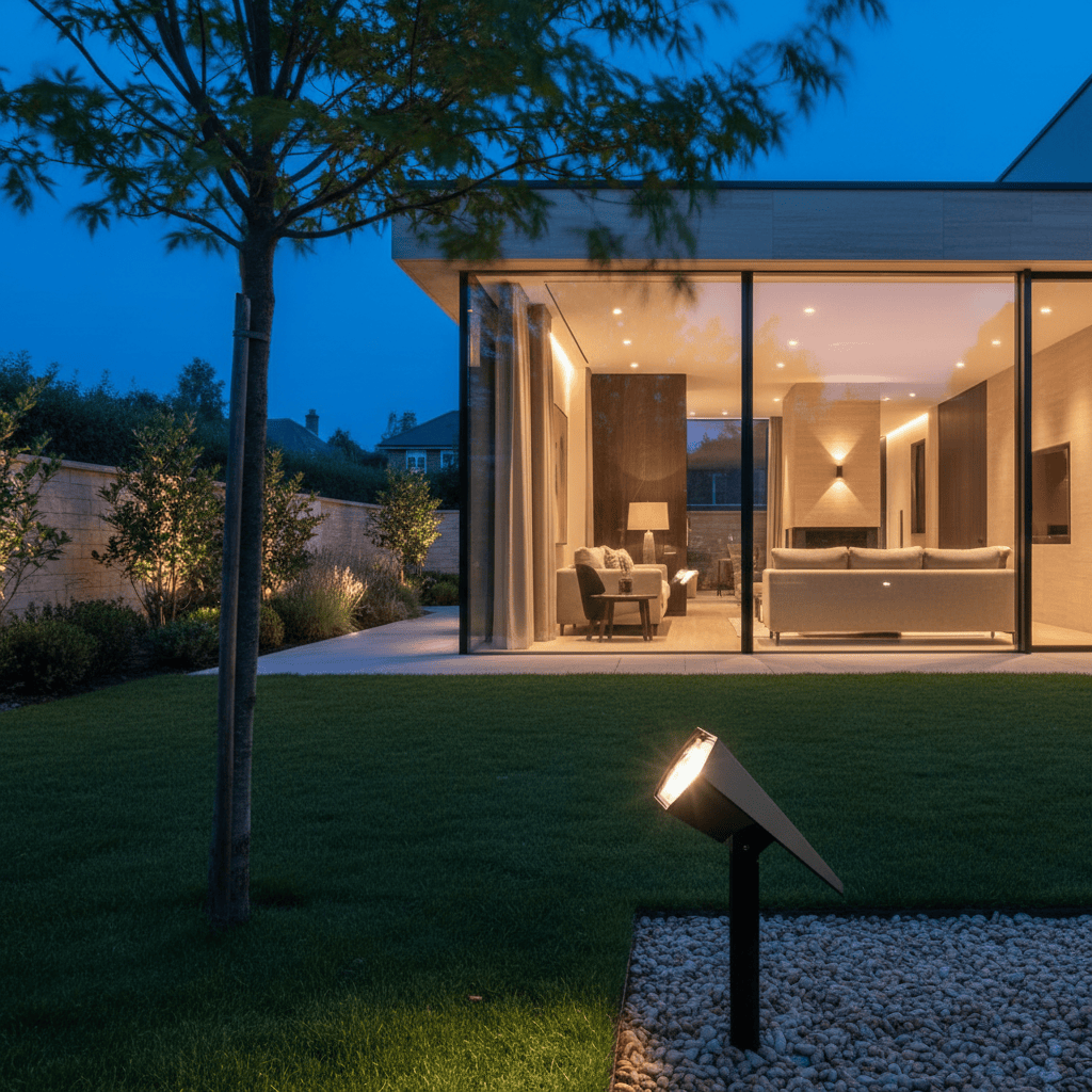Elvora Floor Light | Multi-LED Solar Spotlight Design