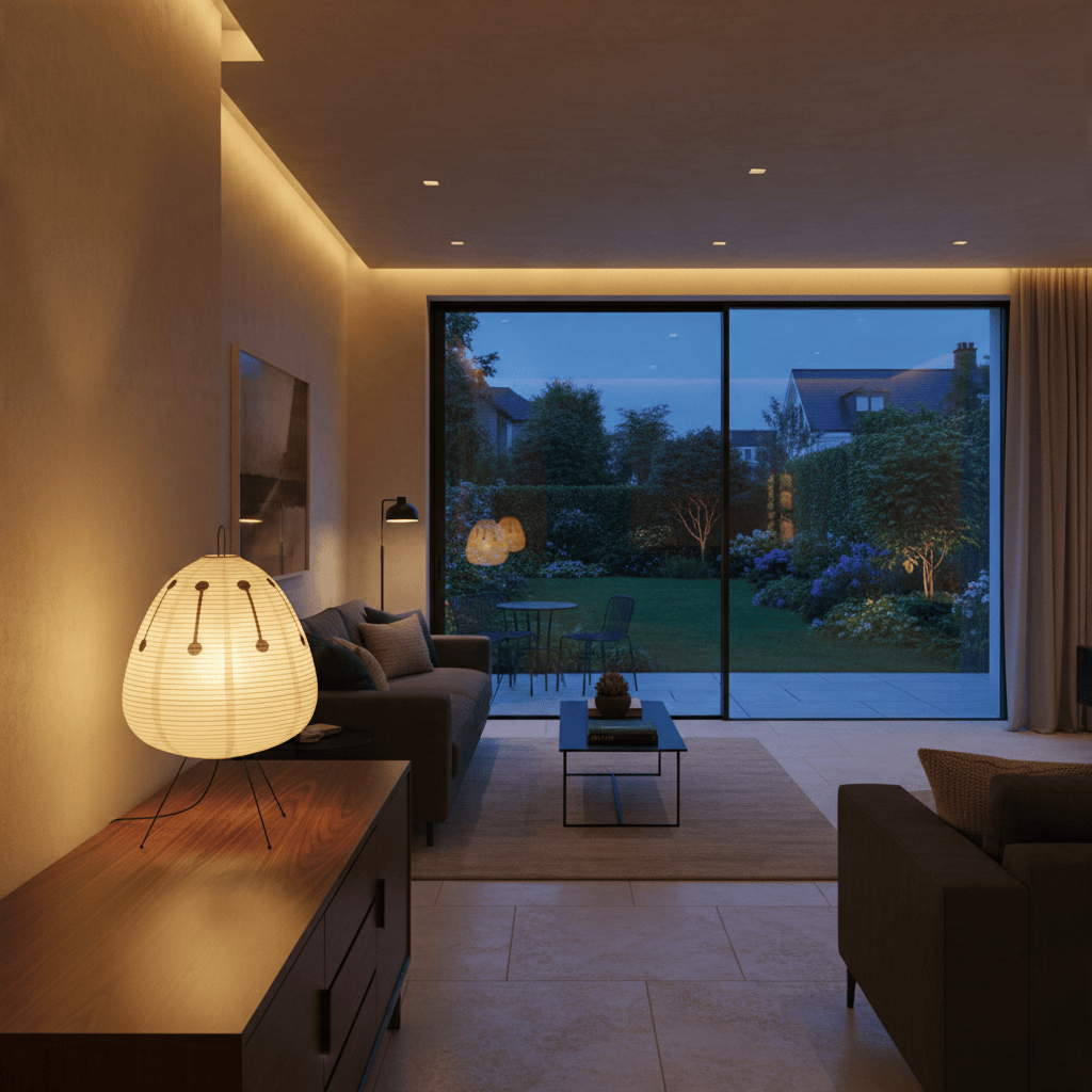Elvora Floor Light | Rice Paper Lantern Design