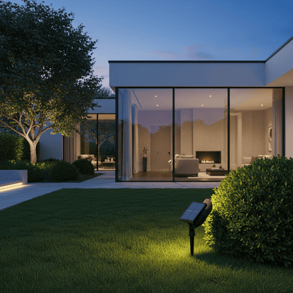 Elvora Floor Light | Solar Panel Spotlight Design