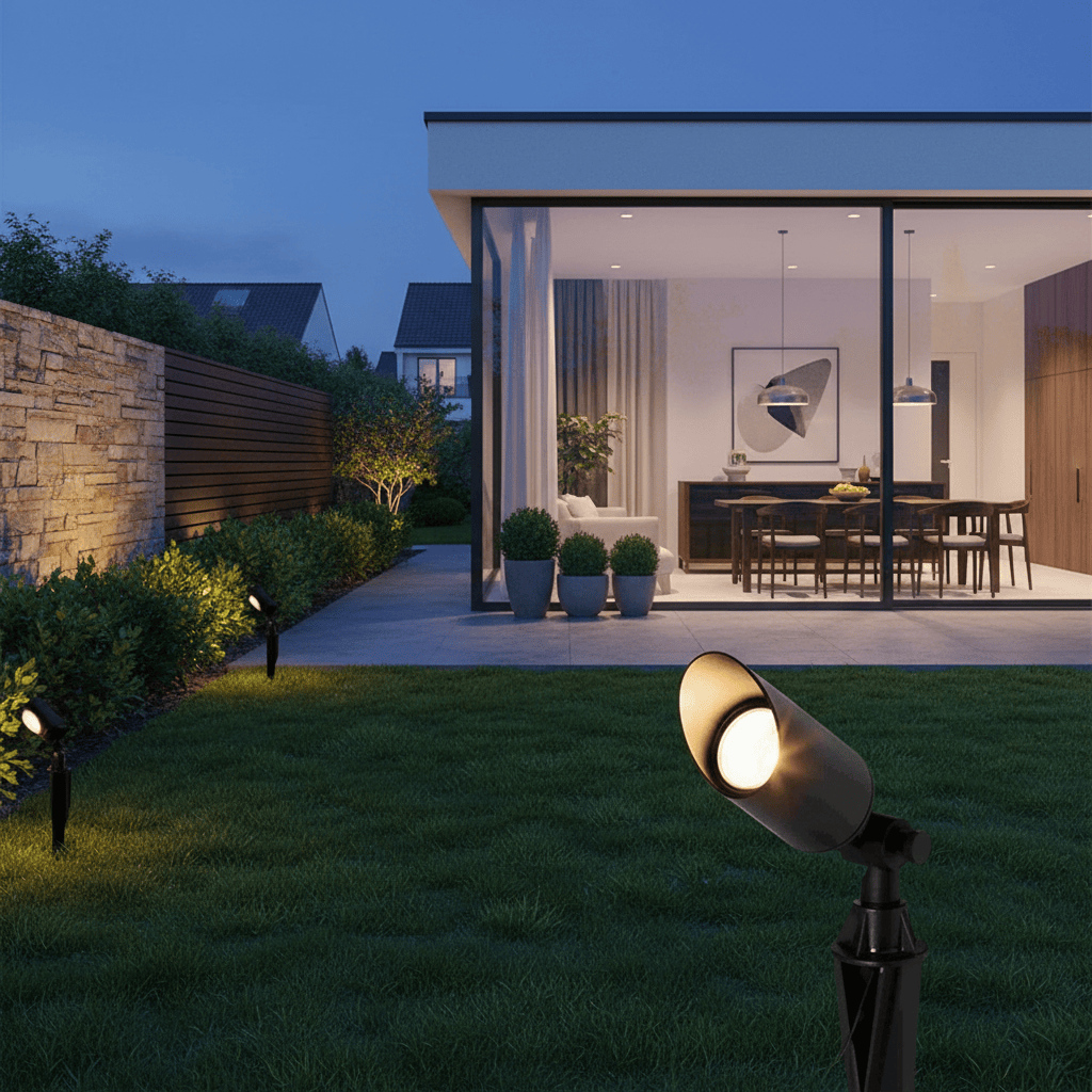 Elvora Floor Light | Solar Panel Spotlight Design