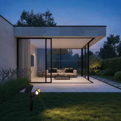 Elvora Floor Light | Solar Panel Spotlight Design