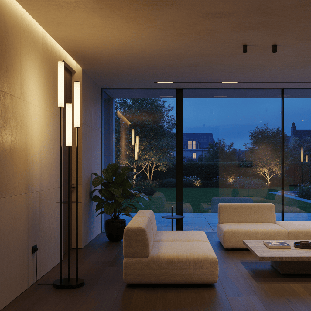 Elvora Floor Light | Three Tube LED Design