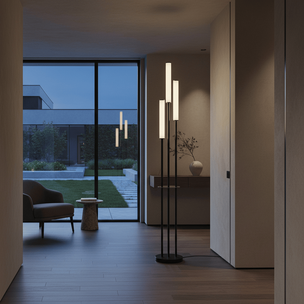 Elvora Floor Light | Three Tube LED Design