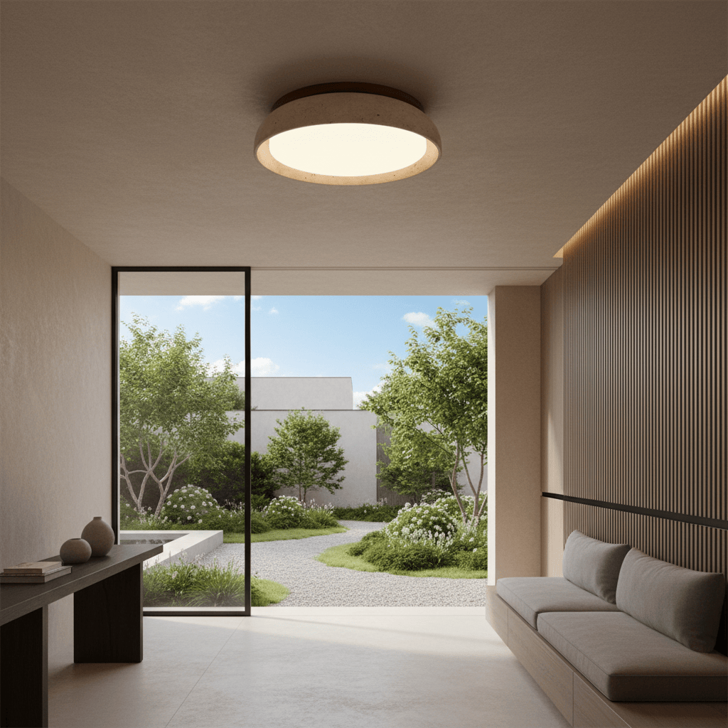 Elvora Ceiling Light | Bowl Shape Natural Design