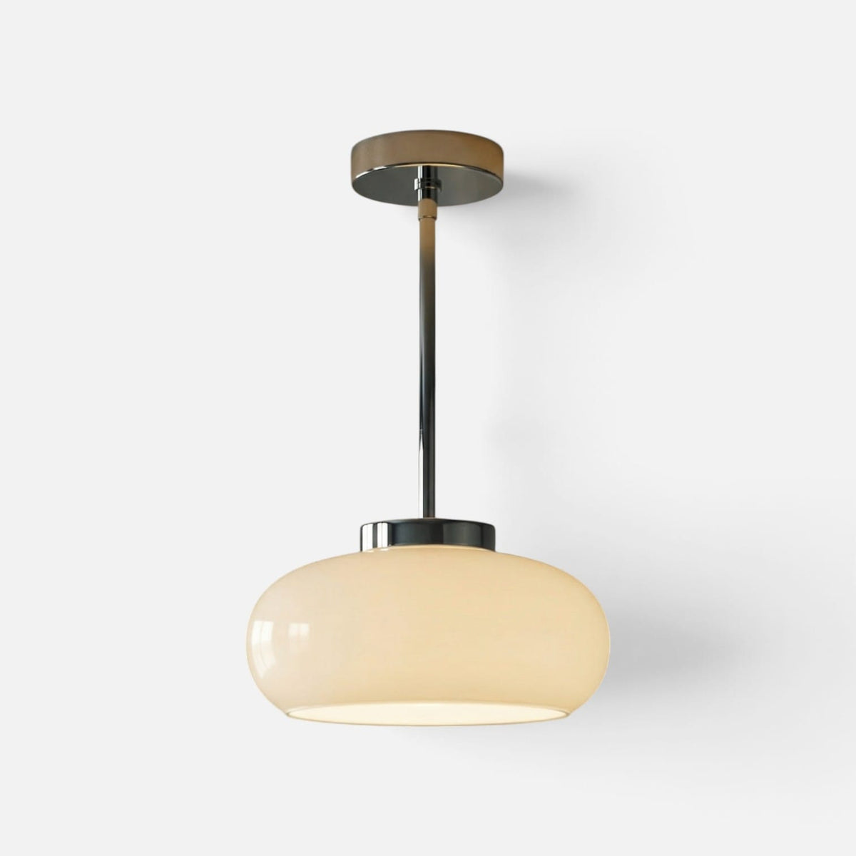 Elvora Pendant Light | Amber Glass Dome Design