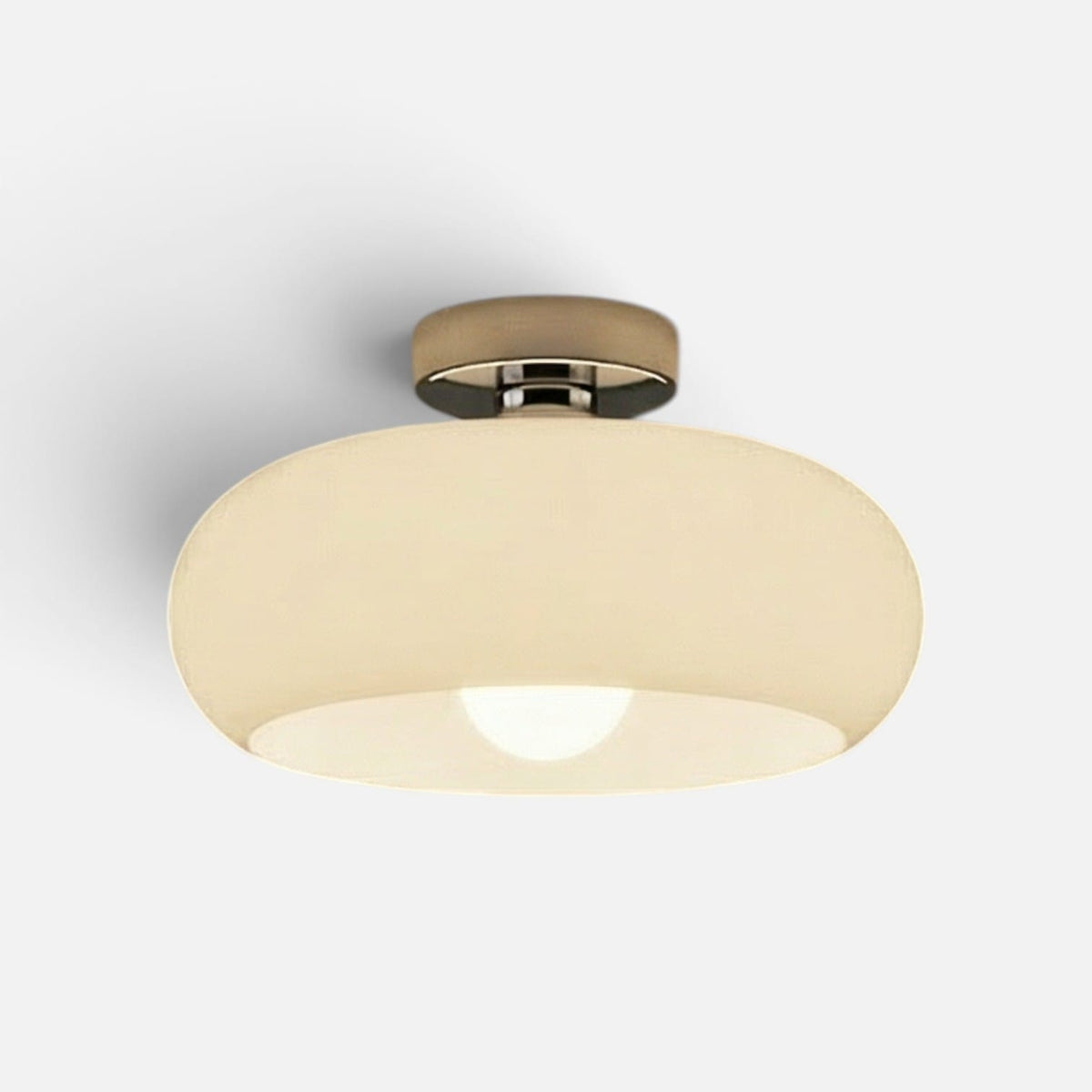 Elvora Pendant Light | Amber Glass Dome Design