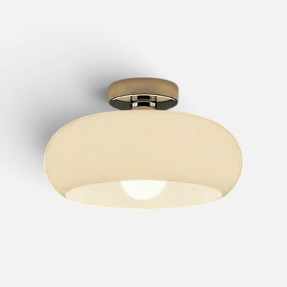 Elvora Pendant Light | Amber Glass Dome Design