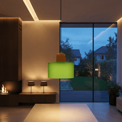 Elvora Pendant Light | Bauhaus Coloured Glass Dome Design