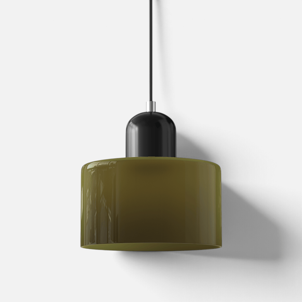 Elvora Pendant Light | Bauhaus Coloured Glass Dome Design