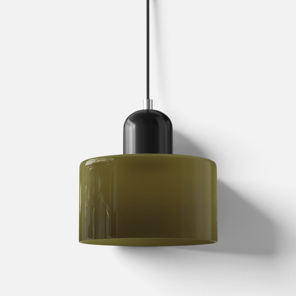 Elvora Pendant Light | Bauhaus Coloured Glass Dome Design