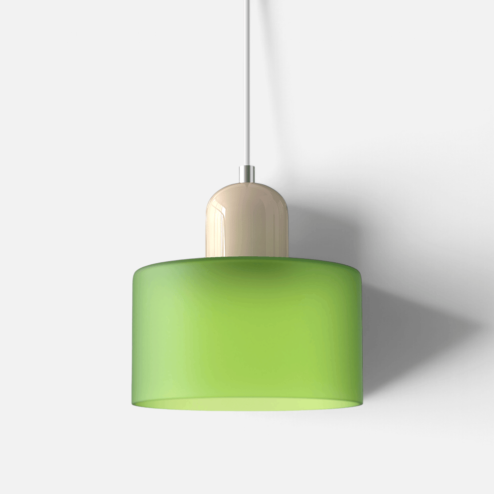 Elvora Pendant Light | Bauhaus Coloured Glass Dome Design