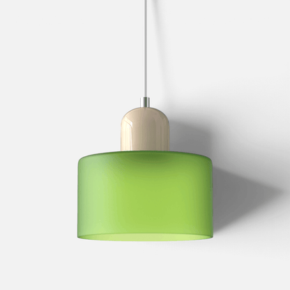 Elvora Pendant Light | Bauhaus Coloured Glass Dome Design