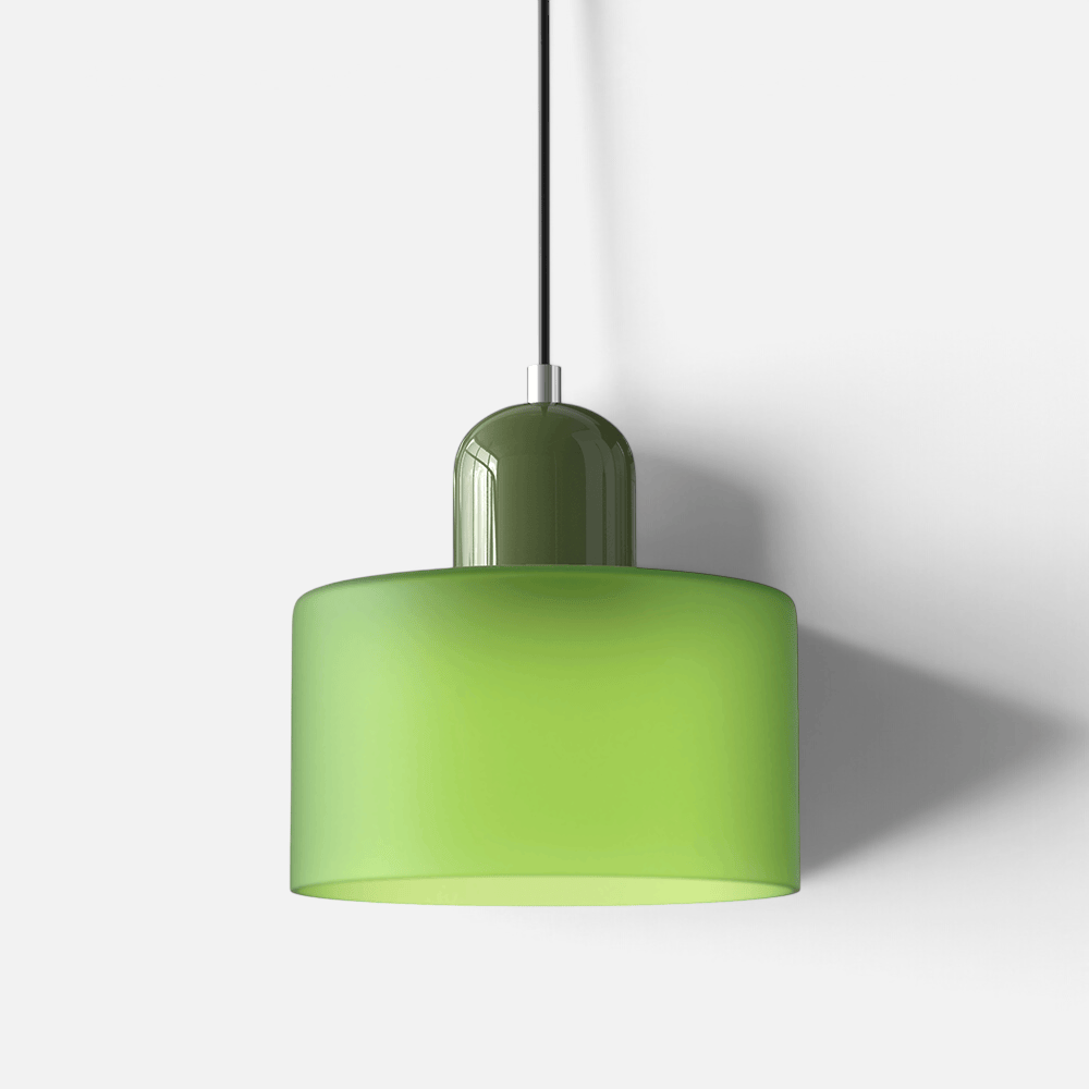 Elvora Pendant Light | Bauhaus Coloured Glass Dome Design