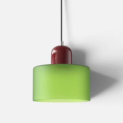 Elvora Pendant Light | Bauhaus Coloured Glass Dome Design
