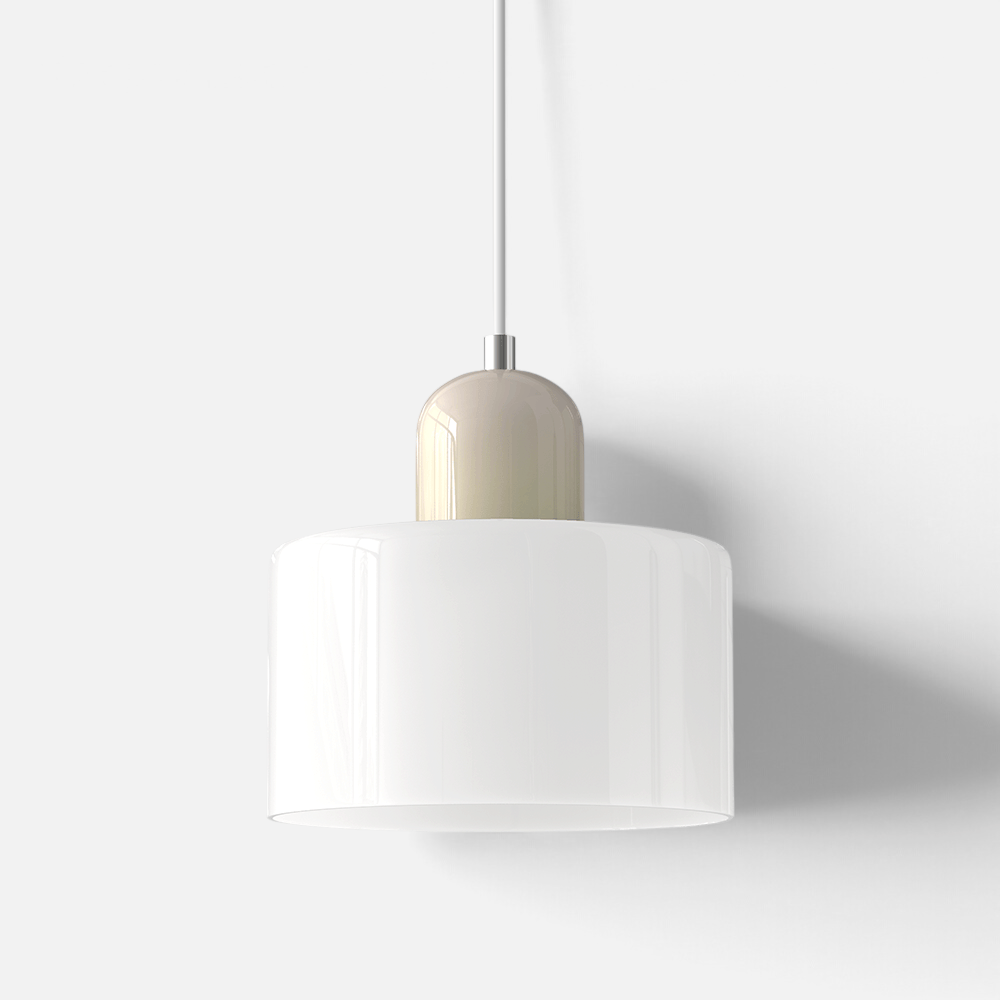 Elvora Pendant Light | Bauhaus Coloured Glass Dome Design