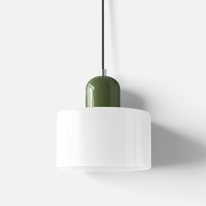 Elvora Pendant Light | Bauhaus Coloured Glass Dome Design